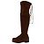 Botas Over-The-Knee Lowland Stuart Weitzman en Ante Marrón Castaño Roja - vista 5