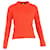 Rippstrickpullover aus orange Wolle mit gedrucktem Prada-Logo