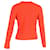 Rippstrickpullover aus orange Wolle mit gedrucktem Prada-Logo - Ansicht 3