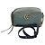 Borsa a tracolla Gucci GG Marmont in denim blu trapuntato - vista 4