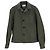 Autre Marque Sig. P. Giacca in cotone tinto in verde con colletto camp Verde oliva