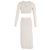 Vestido Maxi Cut-Out Jana de Cult Gaia en Algodón Blanco Crudo - vista 3
