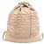 Chanel Satin-Logo-Rucksack Pink Beige