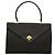 BALLY Handtasche aus schwarzem Leder mit Gold Auth BA3481 Golden - Ansicht 13