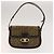 Céline CELINE C Sulky Cartier Burberry Nova Check Bolsa de Couro 3Set Bege Auth BA2174 Marrom - vista 16