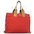 Burberry Blue Label Tragetasche aus rotem Canvas mit silberner Authentizität bs27161