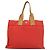 Burberry Blue Label Tragetasche aus rotem Canvas mit silberner Authentizität bs27161 - Ansicht 13