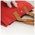 Burberry Blue Label Tragetasche aus rotem Canvas mit silberner Authentizität bs27161 - Ansicht 6