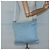 Borsa a spalla PRADA in nylon blu argento autentica mr1407 - vista 22