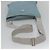 Borsa a spalla PRADA in nylon blu argento autentica mr1407 - vista 7