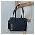 Borsa a mano Salvatore Ferragamo in nylon e pelle nera argento autentica bs27088 Nero - vista 21