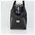 Borsa a mano Salvatore Ferragamo in nylon e pelle nera argento autentica bs27088 Nero - vista 4