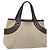 Bulgari BVLGARI Logo Mania Handtasche aus Canvas Beige Silber Authentisch BA3600