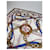 Céline Sciarpa vintage Celine marrone e bianca Multicolore  - vista 6