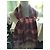 Cachecol Burberry London de lã Tartan Bordô Vermelho Rosa Branco Multicor - vista 5