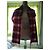Cachecol Burberry London de lã Tartan Bordô Vermelho Rosa Branco Multicor - vista 6