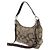 Borsa in tela e pelle 2WAY Signature Coach F19281 Marrone - vista 2