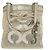 Coach Canvas Leder Tragetasche 17039 Braun Beige Golden