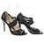 Fendi schwarze Lackpumps mit offener Zehe Größe 36 - Ansicht 2