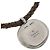 Collar de Péndulo de Cuero Gucci AG925 Plata - vista 3