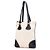 Prada Braune Vitello-besetzte Canvas Canapa Tote Beige - Ansicht 2