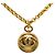 Collana pendente specchio Chanel Coco Mark D'oro Metallico