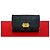 Tarjetero de caviar Chanel Boy Negro