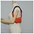Borsa a spalla in pelle GUCCI Sherry Line arancione rosso navy 726863 Auth 127887M - vista 24
