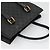 Borsa a mano in tela GG Gucci nera e oro 120895 Auth 130978 Nero D'oro - vista 6