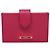 FENDI Card Case Leather Pink Gold Auth SW1004 Golden - view 13