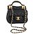 CHANEL Borsa a Spalla Chain Pouch in Pelle di Agnello Nera Oro CC Auth 128104SM Nero D'oro