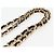 CHANEL Borsa a Spalla Chain Pouch in Pelle di Agnello Nera Oro CC Auth 128104SM Nero D'oro - vista 15