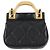 CHANEL Borsa a Spalla Chain Pouch in Pelle di Agnello Nera Oro CC Auth 128104SM Nero D'oro - vista 2