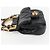 CHANEL Borsa a Spalla Chain Pouch in Pelle di Agnello Nera Oro CC Auth 128104SM Nero D'oro - vista 3