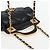 CHANEL Borsa a Spalla Chain Pouch in Pelle di Agnello Nera Oro CC Auth 128104SM Nero D'oro - vista 6
