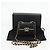 CHANEL Borsa a Spalla Matelassé con Catena in Pelle di Agnello Nera Oro CC Auth 127743SM Nero D'oro - vista 12