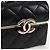 CHANEL Borsa a Spalla Matelassé con Catena in Pelle di Agnello Nera Oro CC Auth 127743SM Nero D'oro - vista 18