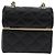 CHANEL Borsa a Spalla Matelassé con Catena in Pelle di Agnello Nera Oro CC Auth 127743SM Nero D'oro - vista 2