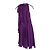 Vestido Milly de seda cuello halter morado Púrpura Morado oscuro