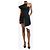 Alexandre Vauthier Schwarzes asymmetrisches trägerloses Minikleid - Größe UK 6 - Ansicht 3
