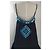Abito Juliet Dunn in cotone con paillettes nero e turchese - vista 5