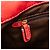 Bolso de hombro de ante rojo Anagram Madrid con flecos LOEWE Roja - vista 8