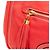 Bolso de hombro de ante rojo Anagram Madrid con flecos LOEWE Roja - vista 9
