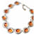 Collana Givenchy Arancione Argento  - vista 1