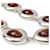 Collana Givenchy Arancione Argento  - vista 4
