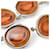 Collana Givenchy Arancione Argento  - vista 5