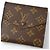 Billetera bi-fold Monogram Louis Vuitton Castaño - vista 2