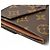 Billetera bi-fold Monogram Louis Vuitton Castaño - vista 7