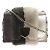 Borsa a spalla in pelle di visone Rocket Petite di Jimmy Choo Marrone Argento