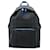 Burberry Smoked Check Pattern Backpack Black Blue Navy blue Leather Plastic